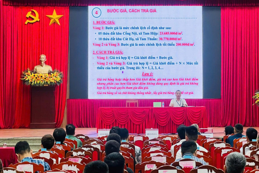 Xã Hát Môn cấm nhiều cá nhân tham gia đấu giá đất do trúng nhưng "bỏ cọc"