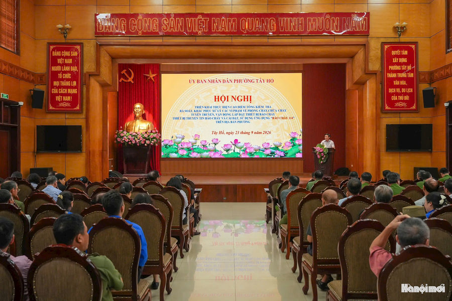 Phường Tây Hồ triển khai cao điểm tổng kiểm tra, xử lý vi phạm về phòng cháy, chữa cháy
