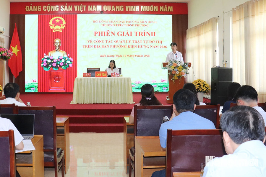 Phường Kiến Hưng: Làm rõ trách nhiệm, cam kết xử lý các tồn tại về trật tự đô thị