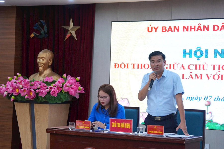 Chủ tịch UBND xã Gia Lâm đối thoại với thanh niên