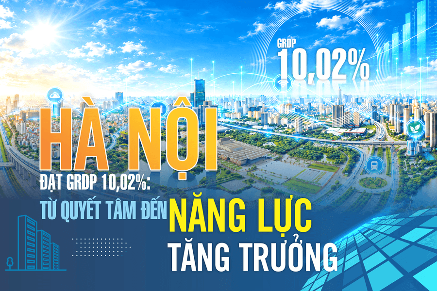 Hà Nội đạt GRDP 10,02%: Từ quyết tâm đến năng lực tăng trưởng