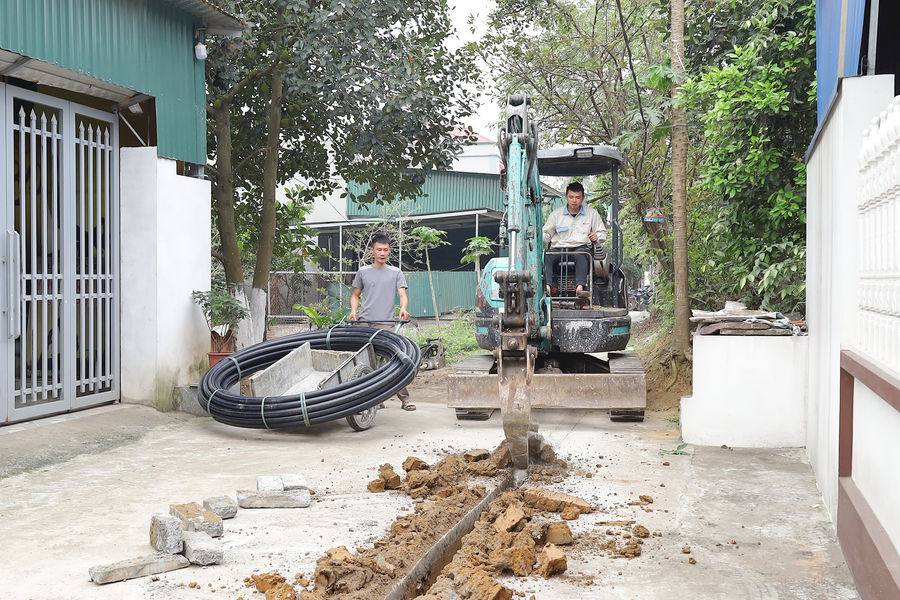 Đẩy nhanh tiến độ cấp nước sạch vùng Chương Mỹ