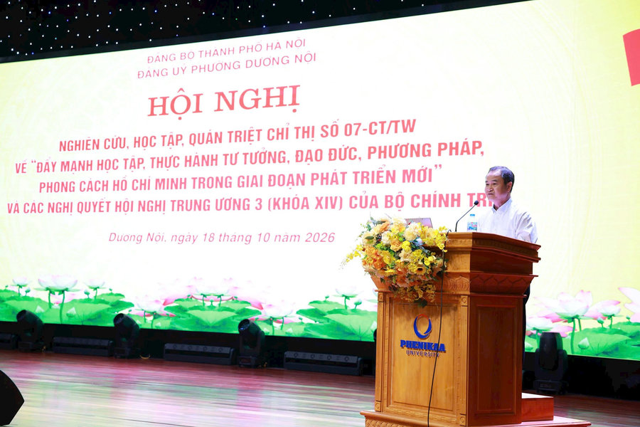 Đảng bộ phường Dương Nội quán triệt Chỉ thị số 07, gắn học tập và làm theo Bác