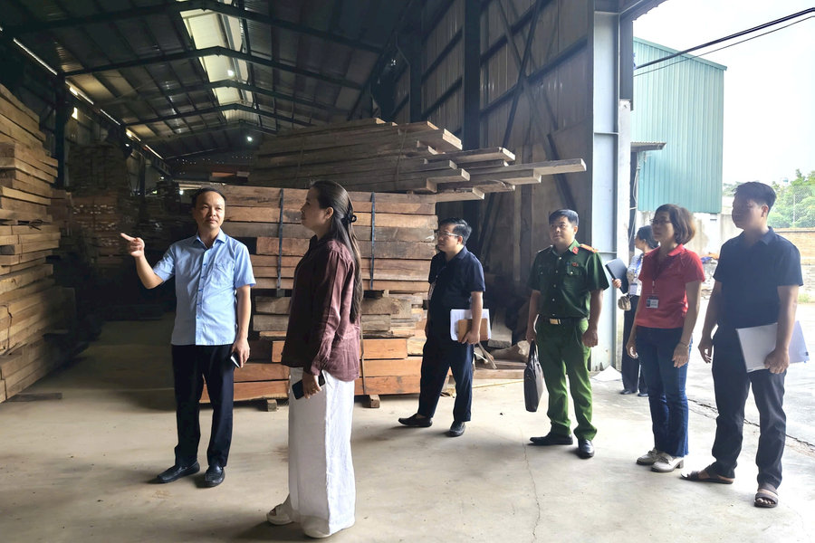 Xã Đoài Phương quyết liệt xử lý vi phạm đất đai, xây dựng, PCCC
